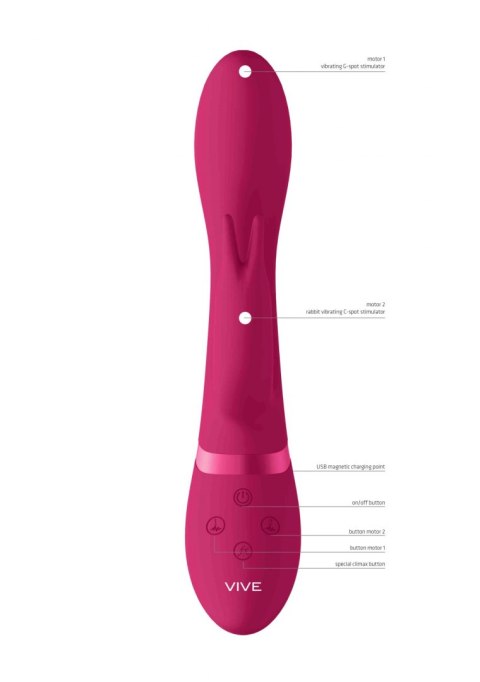 Wibrator-Zosia - Classic G-Spot Rabbit - Pink Vive