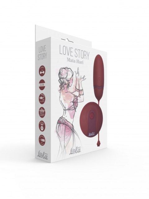 Egg with Remote Control Love Story Mata Hari Wine Red Intimate Distribution