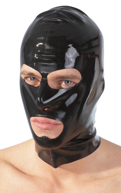 Maska Lateksowa - Latex Mask black Late X