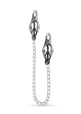 Stymulator-Japanese Clover Clamps With Chain Easy Toys