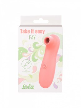 Stymulator-Take It Easy Fay Peach Rechargeable Vacuum Wave Lola Games