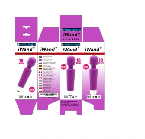 Iwand purple rechargeable silicone bodywand massager Power Escorts