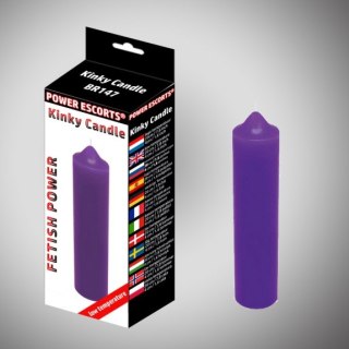 Kinky candle purple low temperature candle 20 cm Power Escorts