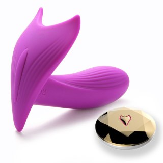 Wibrator Majtkowy - Silicone Panty Vibrator USB 10 Function / Heating / Voice Control B - Series Fox