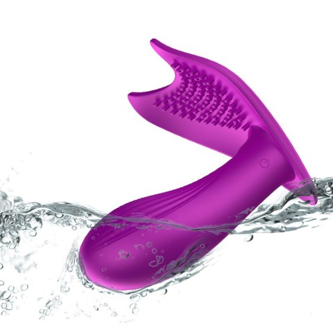 Wibrator Majtkowy - Silicone Panty Vibrator USB 10 Function / Heating / Voice Control B - Series Fox