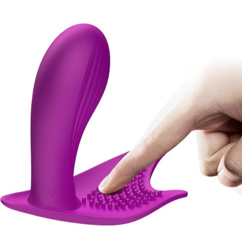 Wibrator Majtkowy - Silicone Panty Vibrator USB 10 Function / Heating / Voice Control B - Series Fox