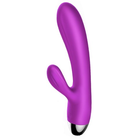 Wibrator - Silicone Vibrator and Pulsator Purple USB 7+7 Function / Heating B - Series Fox