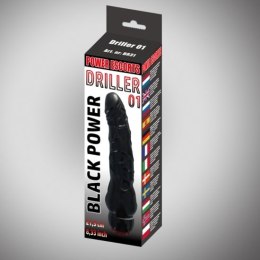 Driller 01 black 21,5 cm realistic vibrating Power Escorts