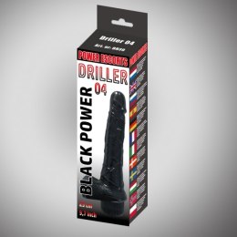 Driller 04 black 25 cm realistic vibrating Power Escorts