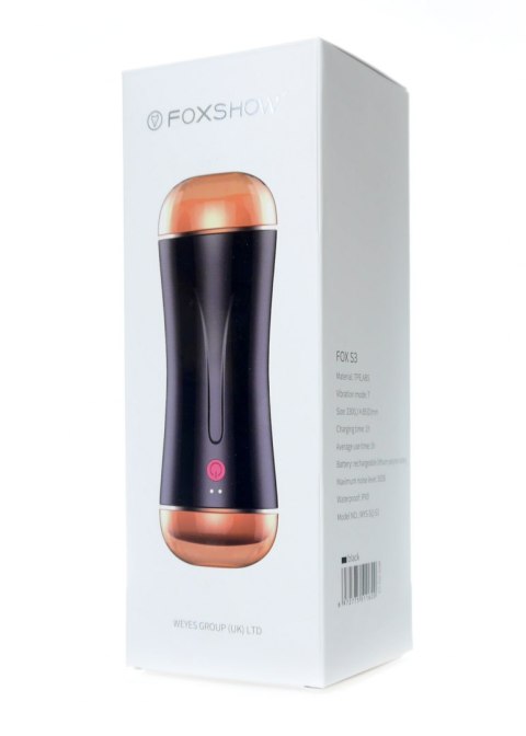 Masturbator - Vibrating Masturbation Cup USB 10 function + Interactive Function / Double Ends B - Series Fox