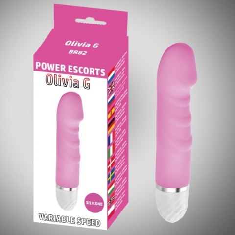 Olivia g pink 16,5 cm silicone vibrating 10 speed Power Escorts