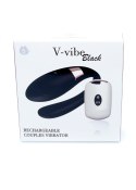 Wibrator dla Par - V-Vibe Black USB 7 Function / Remote Control B - Series Smart
