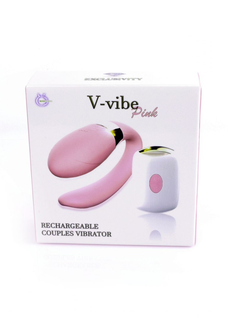 Stymulator-V-Vibe Pink USB 7 Function / Remote Control Boss Series