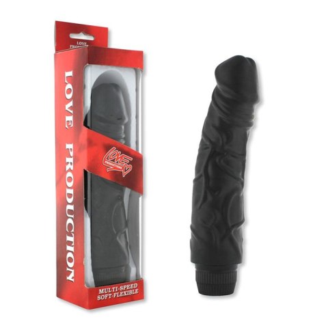 Pleasures Vibrator 22 cm Black Seven Creations