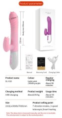 Wibrator-Silicone Vibrator USB 7 Function and Thrusting Function / Heating, purple B - Series Fox