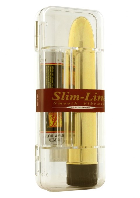Slimline Smooth Vibrator Gold Seven Creations