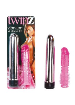 Twinz Vibrator Sleeve Kit Pink Seven Creations