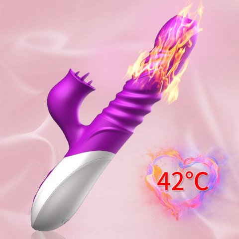 Wibrator - Silicone Vibrator USB 10 Function and Thrusting Function / Heating B - Series Fox