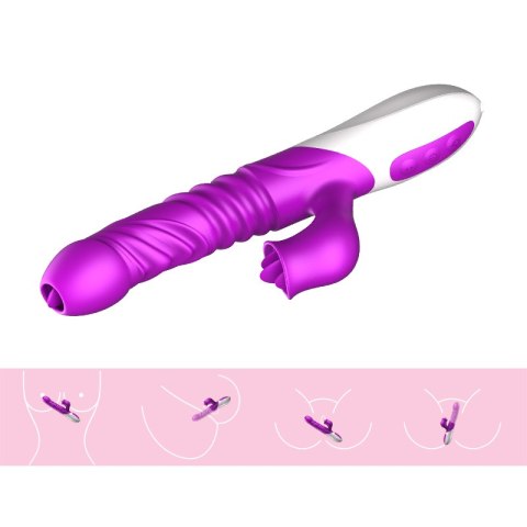 Wibrator - Silicone Vibrator USB 10 Function and Thrusting Function / Heating B - Series Fox