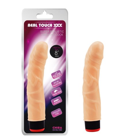 8" Vibe Cock-Flesh Real Touch XXX