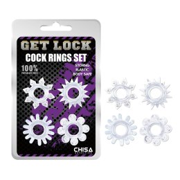 Cock Rings Set-Clear Get Lock