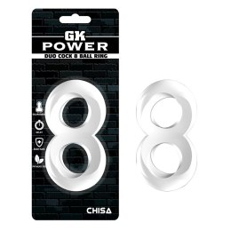 Duo Cock 8 Ball Ring-Clear Chisa