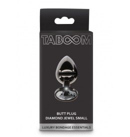 Taboom Butt Plug With Diamond Jewel Silver S