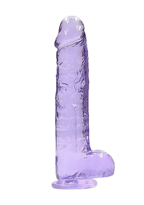 9"" / 23 cm Realistic Dildo With Balls - Purple RealRock