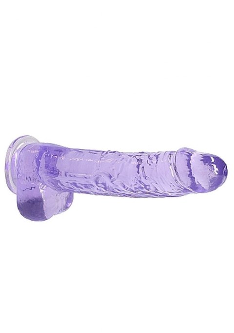 9"" / 23 cm Realistic Dildo With Balls - Purple RealRock