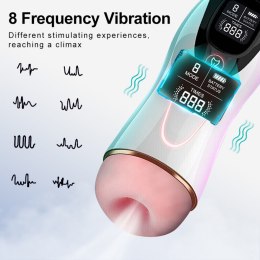 Masturbator-Vibration 8 Vibration modes + Interactive function B - Series Fox