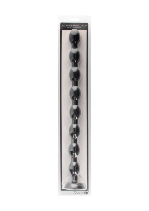 Ass Snake Beaded Dildo - 48 cm - Black ShotsToys