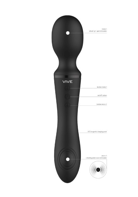 Enora - Wand & Vibrator - Black ShotsToys