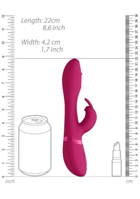 Mira - Spinning G-spot Rabbit - Pink ShotsToys