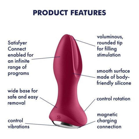 Plug-Rotator Plug 2 Connect App (Violet) Satisfyer