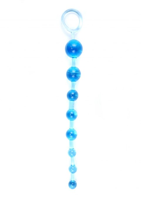 Plug/kulki-Jelly Anal 10 Beads Blue B - Series EasyLove