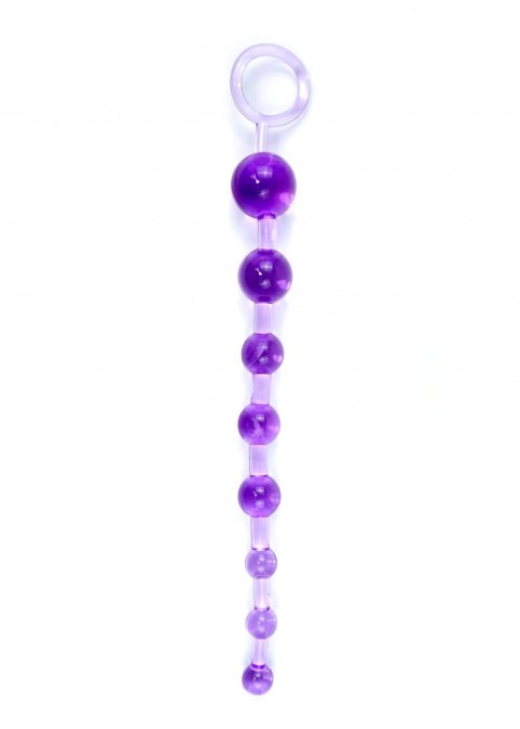 Plug/kulki-Jelly Anal 10 Beads Purple B - Series EasyLove