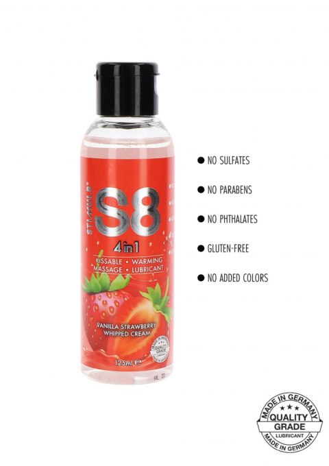 S8 4-in-1 Dessert Lube 125ml Strawberry Stimul8 S8