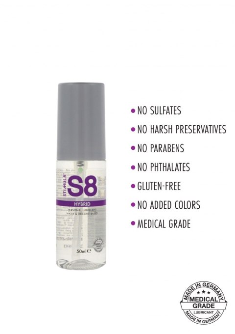 S8 Hybrid Lube 50ml Natural Stimul8 S8