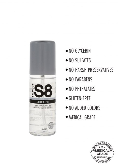 S8 Premium Silicone Lube 125ml Original Stimul8 S8