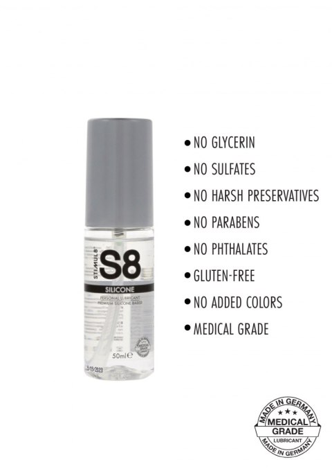 S8 Premium Silicone Lube 50ml Original Stimul8 S8