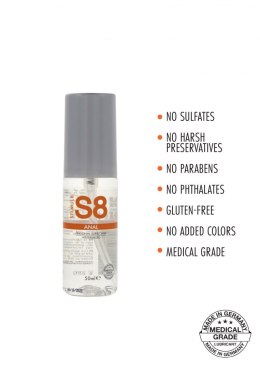 S8 WB Anal Lube 50ml Natural Stimul8 S8