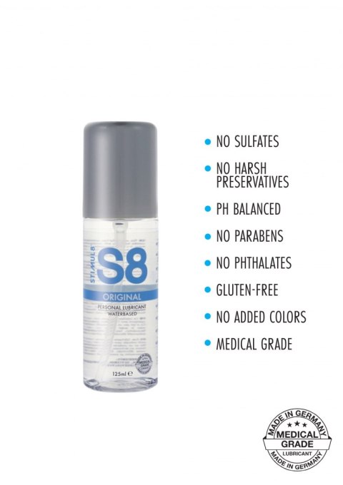 S8 Waterbased Lube 125ml Original Stimul8 S8