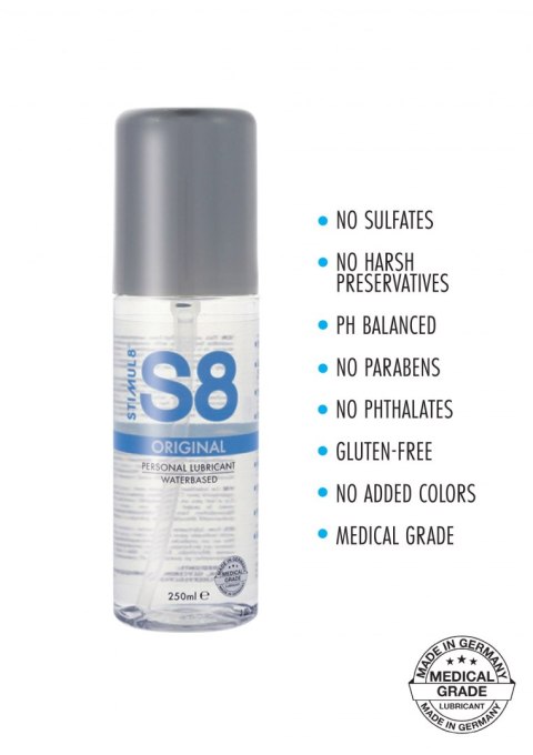 S8 Waterbased Lube 250ml Original Stimul8 S8