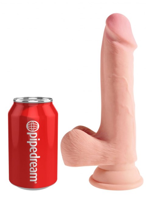 3D Cock with Balls 7.5 inch Light skin tone Pipedream