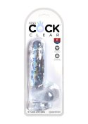 King Cock 6 Inch Cock w Balls Transparent Pipedream