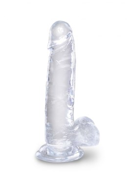 King Cock 7 Inch Cock w Balls Transparent Pipedream