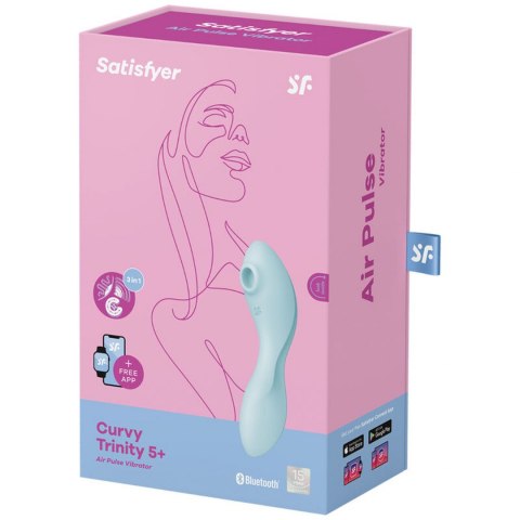 Stymulator-Curvy Trinity 5 Connect App (Blue) Satisfyer