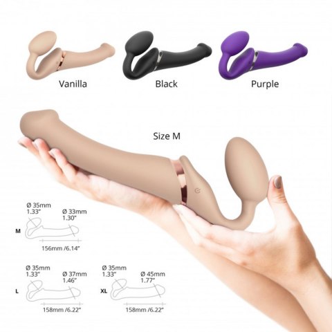 VIBRATING STRAP-ON - L - VANILLA Strap-on-me