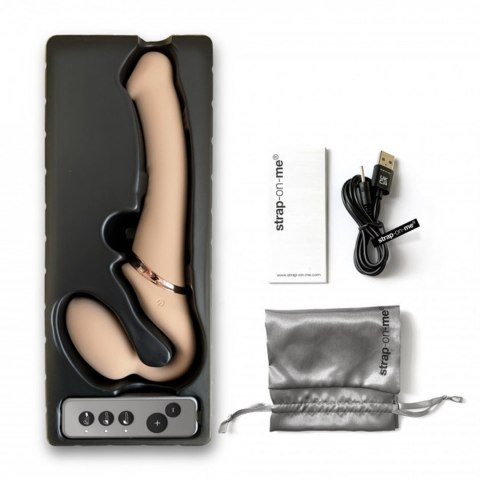 VIBRATING STRAP-ON - L - VANILLA Strap-on-me