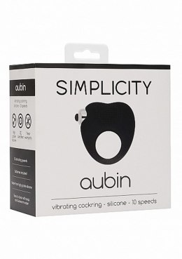 AUBIN vibrating cockring - Black Simplicity
